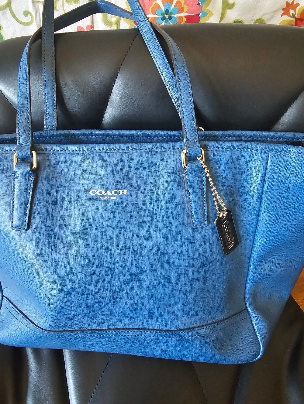 Coach Metro/City Saffiano Leather Tote - Picture 5 of 7